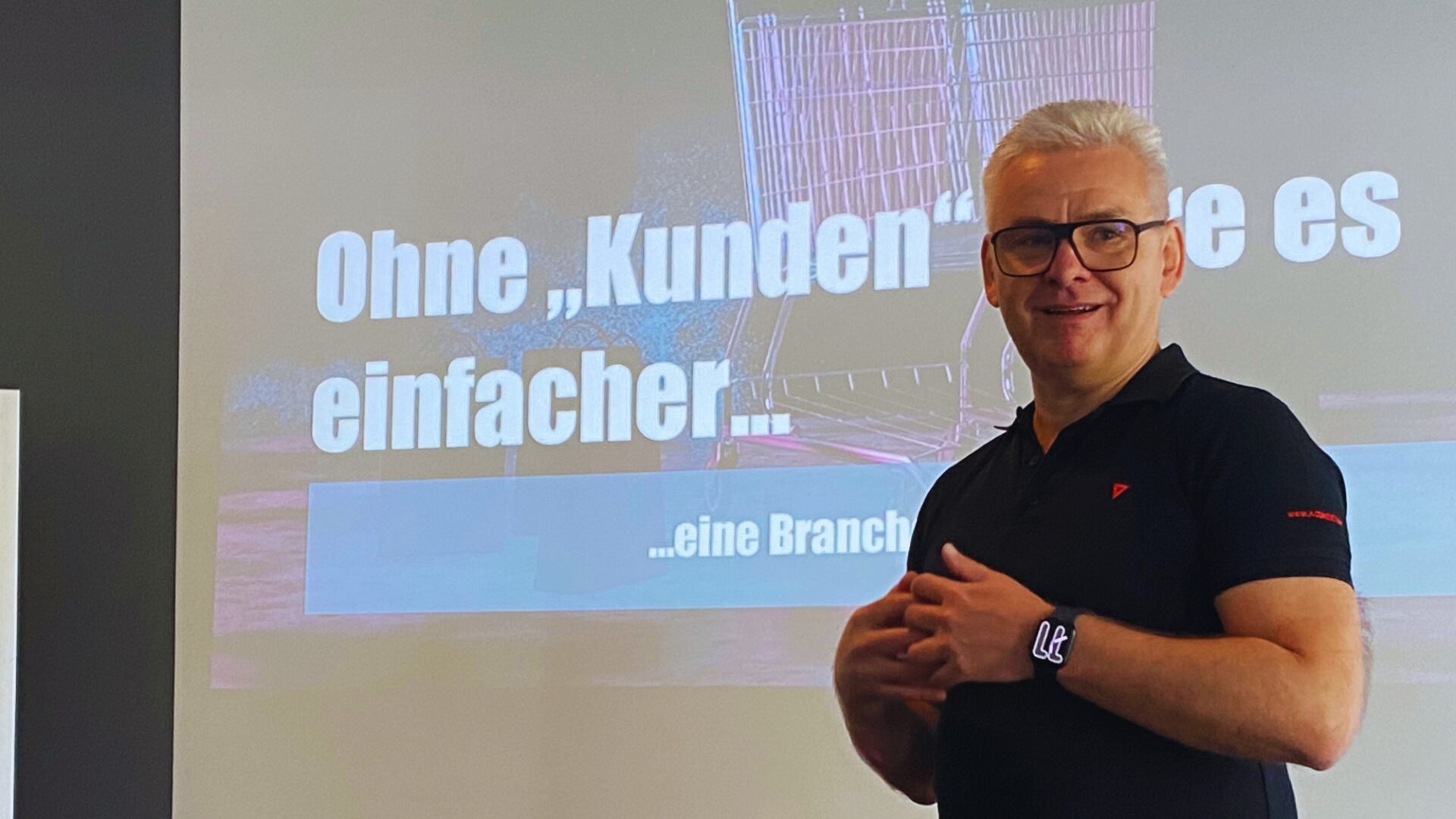 Geschäftsführer Uwe Hihn bei einem Workshop