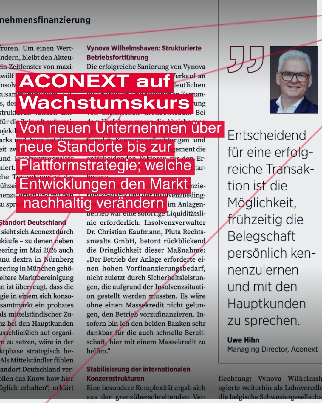 ACONEXT auf Wachstumskurs — Von neuen Unternehmen über neue Standorte bis zur Plattformstrategie; welche Entwicklungen den Markt nachhaltig verändern